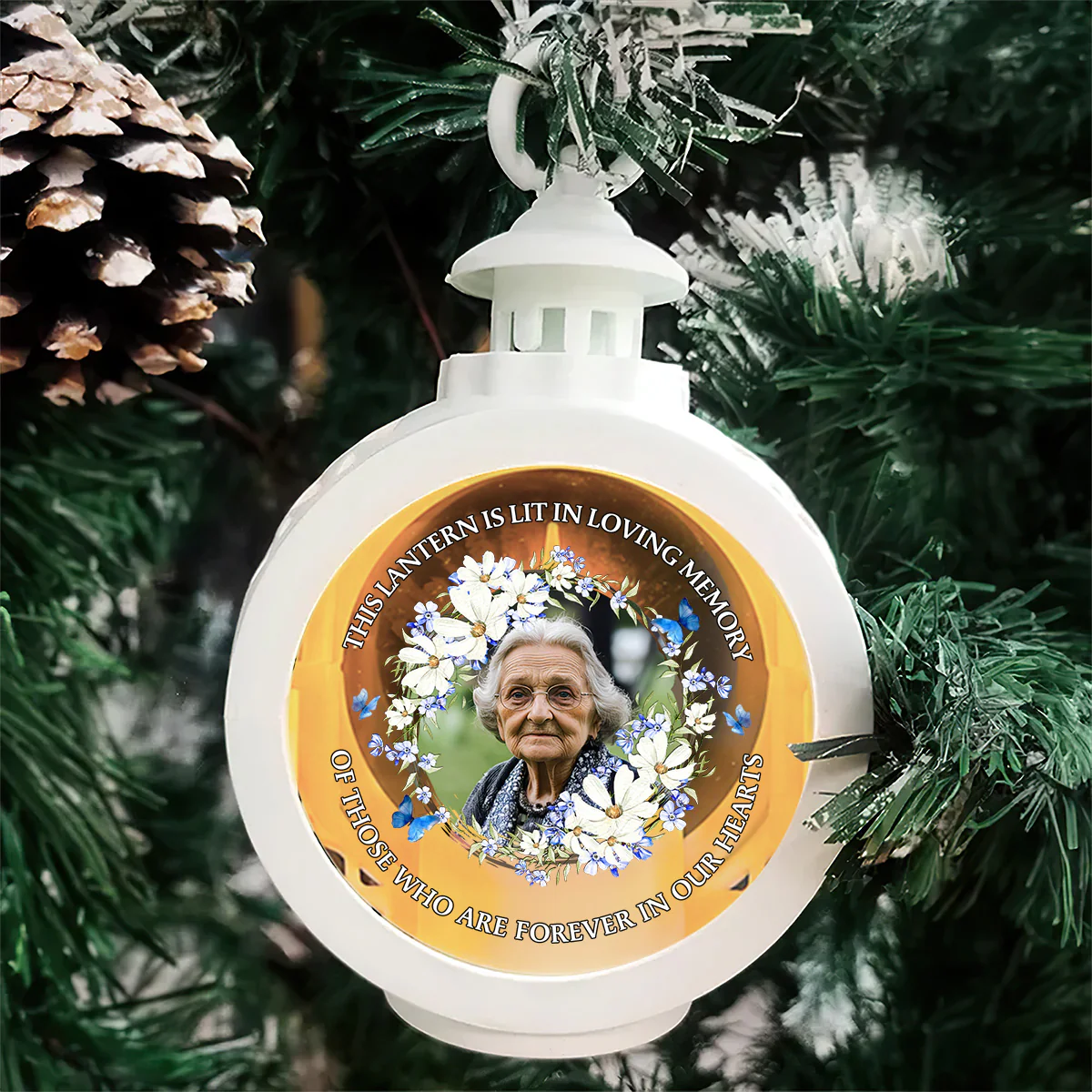This Lantern Is Lit In Loving Memory - Personalized Lantern Night Light - Image 2