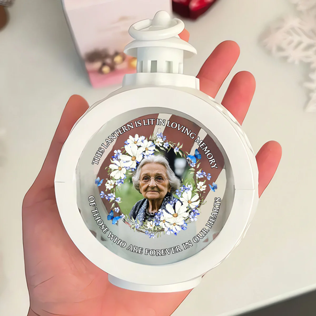 This Lantern Is Lit In Loving Memory - Personalized Lantern Night Light - Image 4