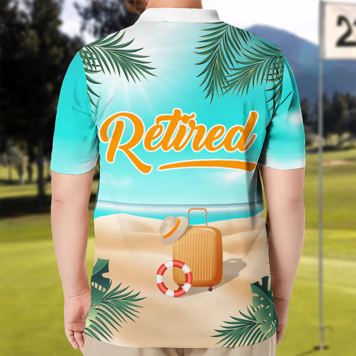 This Legend Has Retired - Personalized Polo Shirt - Image 3