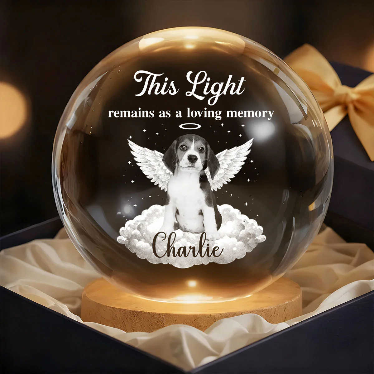 This Light Remains As A Loving Memory - Personalized Crystal Ball Night Light - Image 7