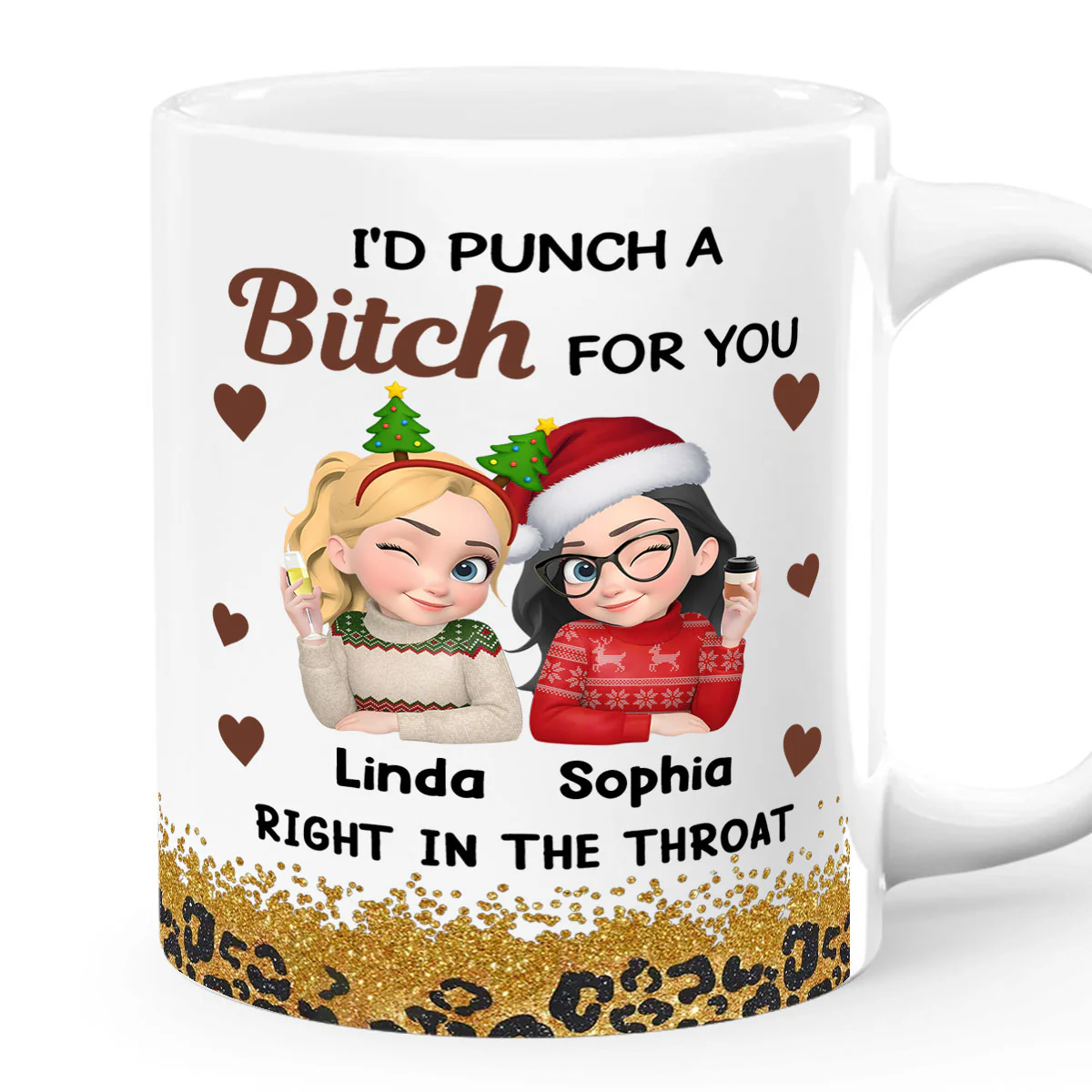 Throat Punch Crew - Personalized Ceramic Coffee Mug
