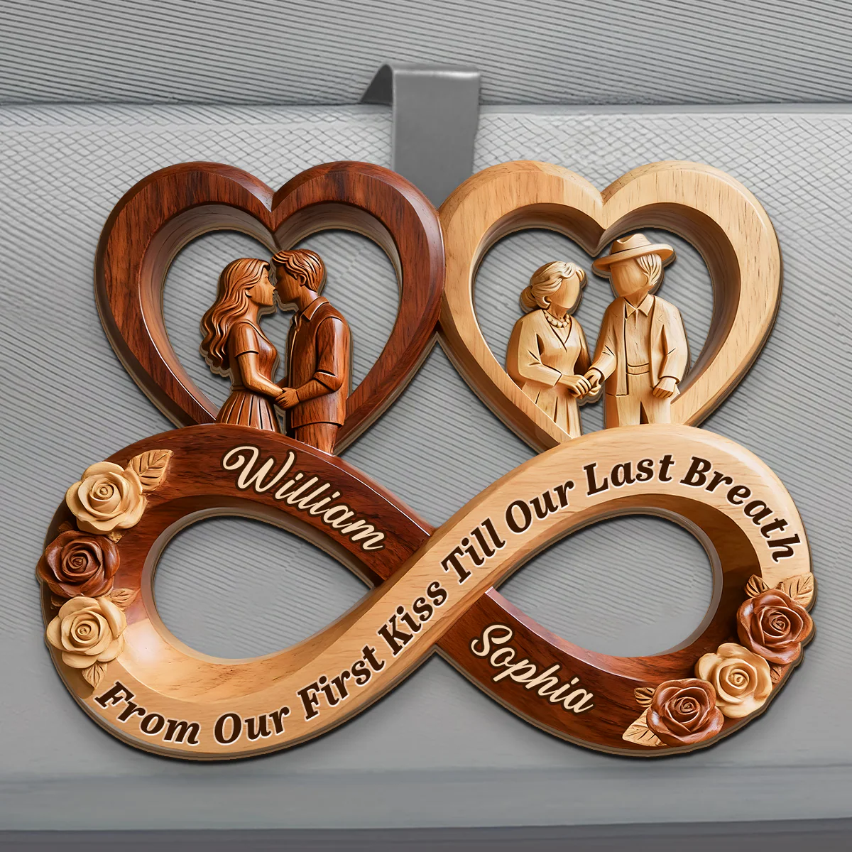 Timeless Love Infinity - Personalized Car Visor Clip