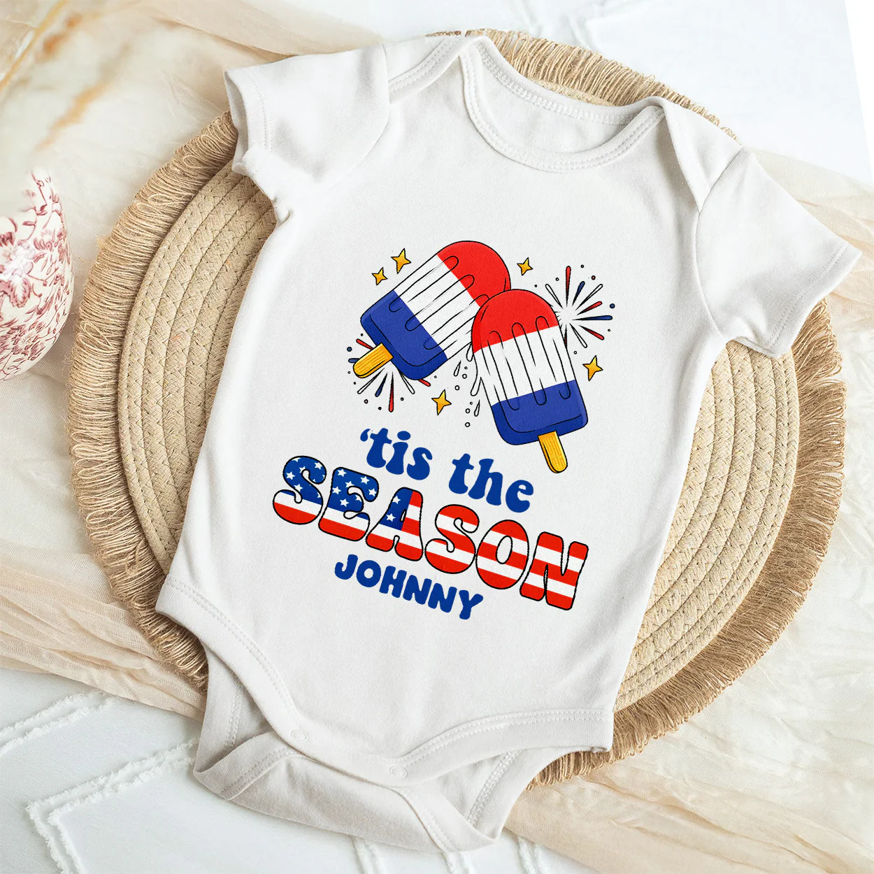 'Tis The Season - Personalized Baby Onesie - Image 4