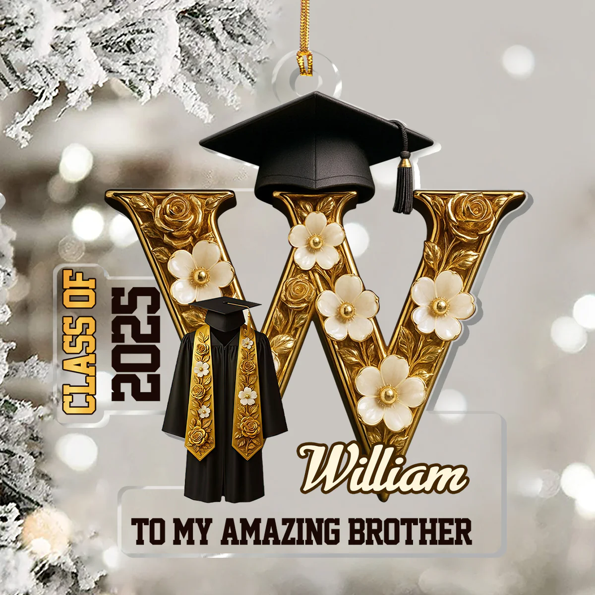 To My Amazing Daughter - Personalized 1-Layer Acrylic Ornament - Image 5