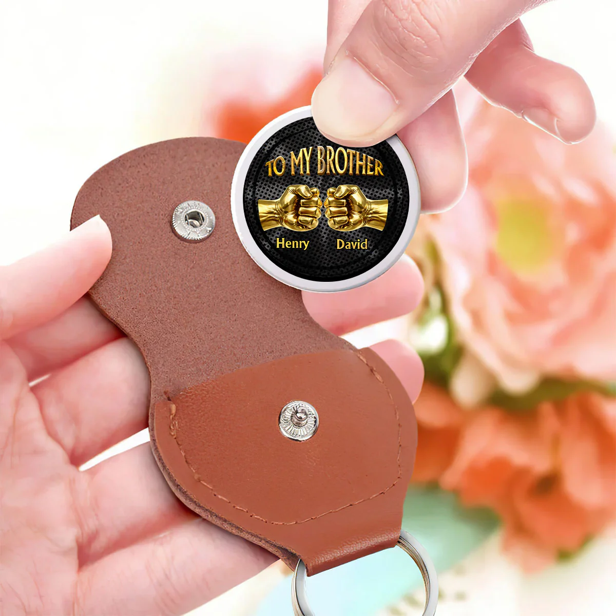To My Brother Soulmate Best Friend - Personalized Pocket Hug - Image 3