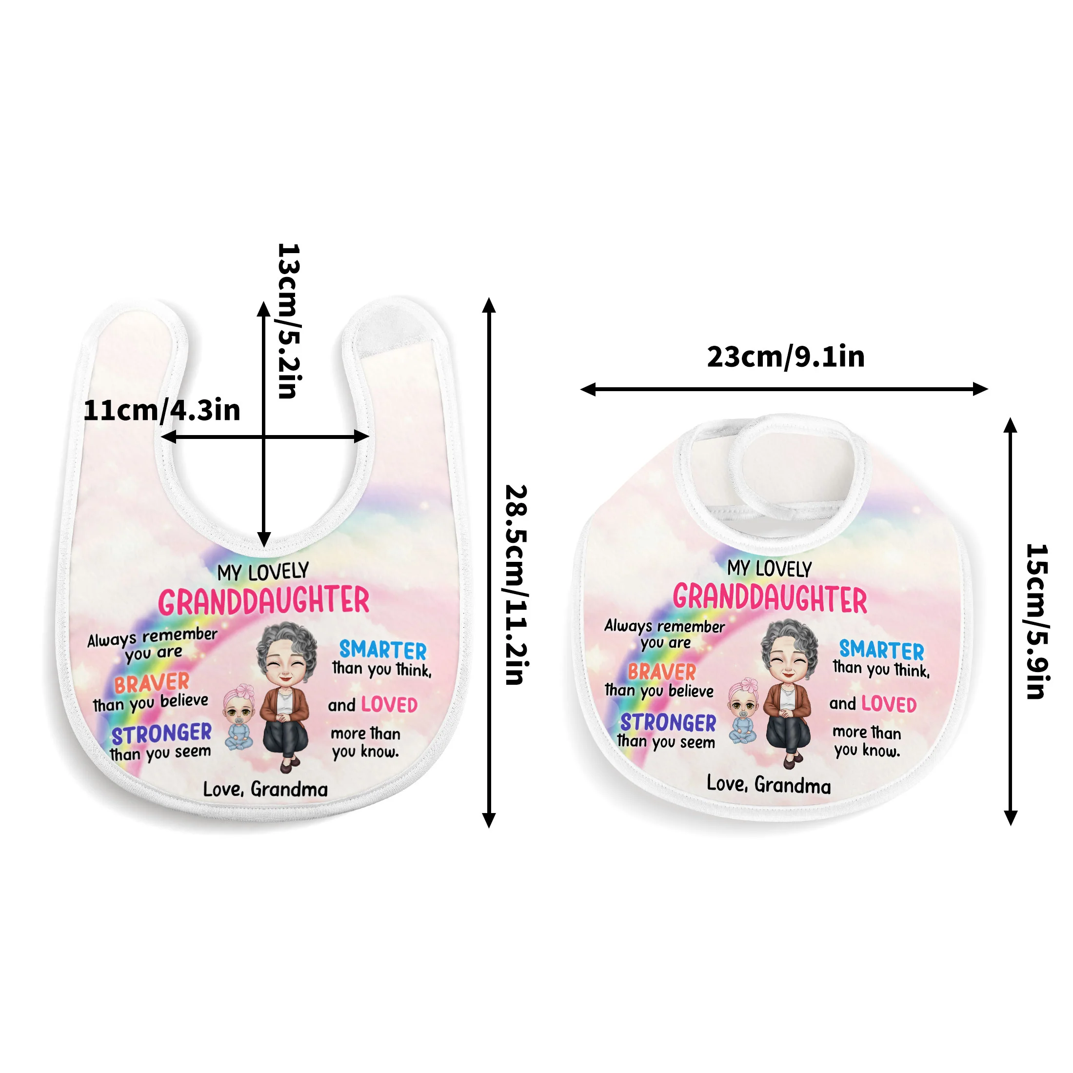 To My Daughter Always Remember You Are - Personalized Baby Bib - Image 4
