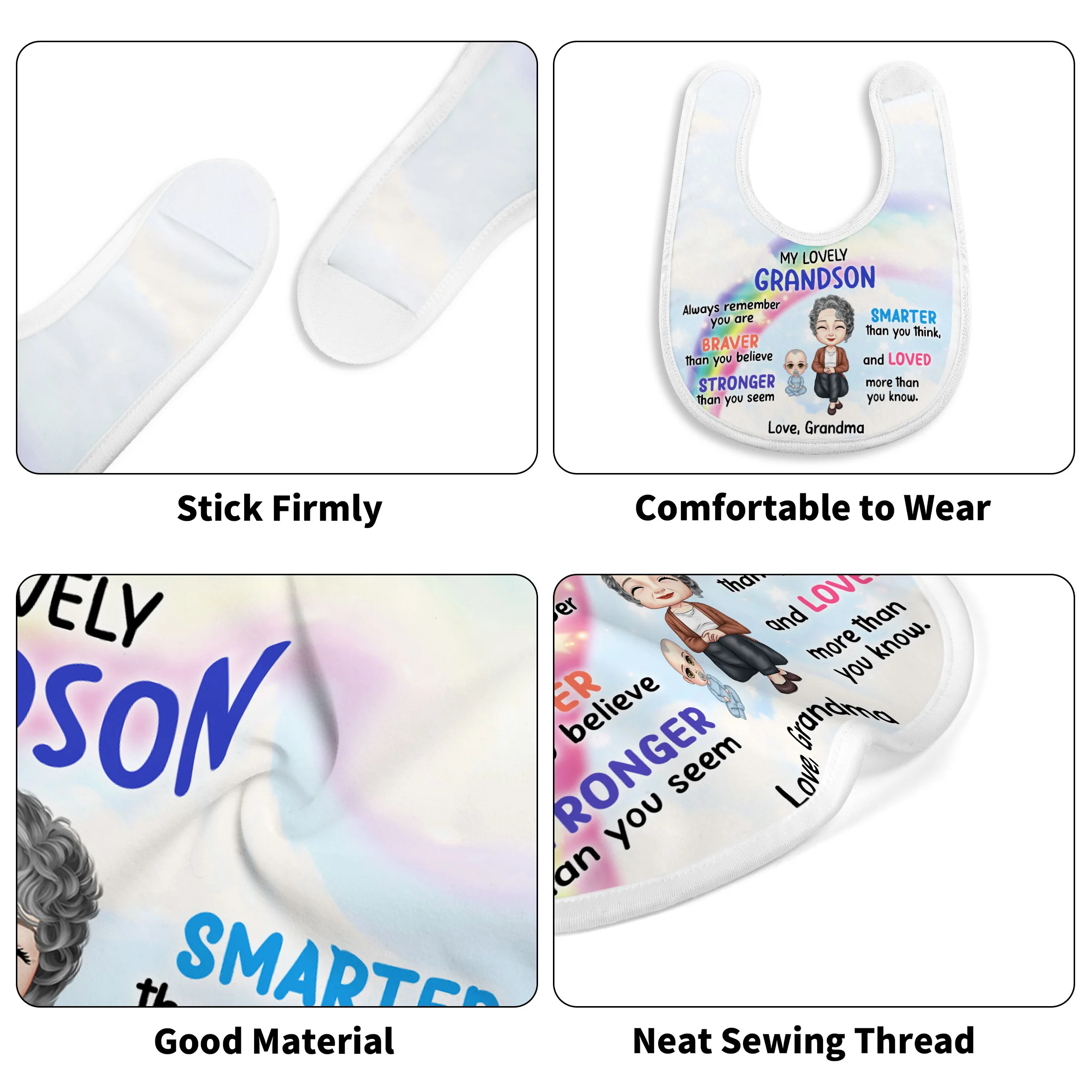 To My Daughter Always Remember You Are - Personalized Baby Bib - Image 5