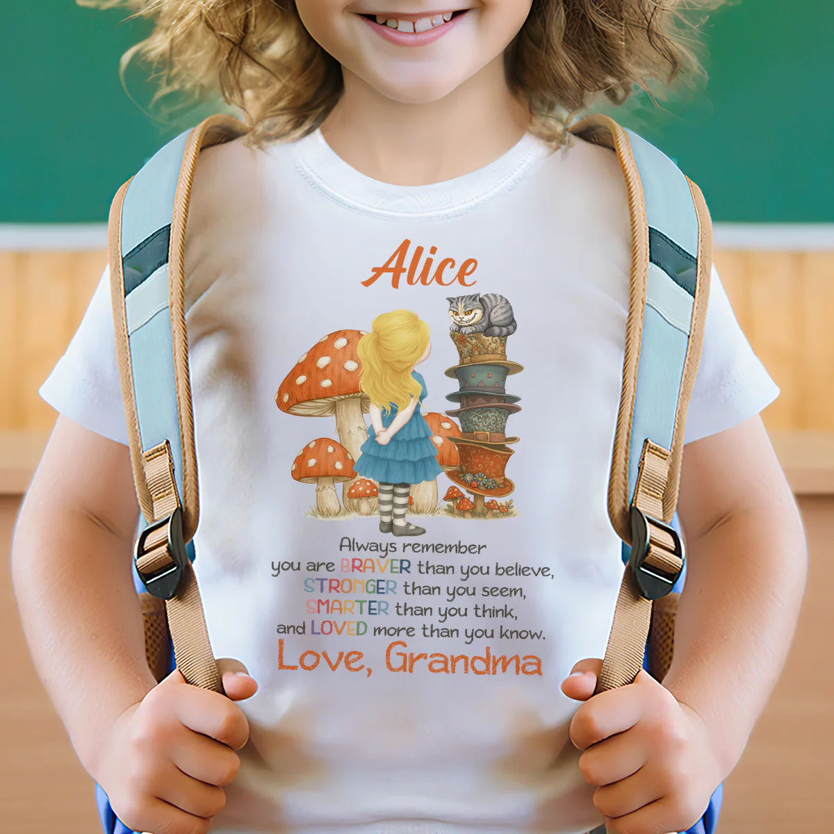 To My Granddaughter Always Remember You Are Loved - Personalized Kid T-Shirt