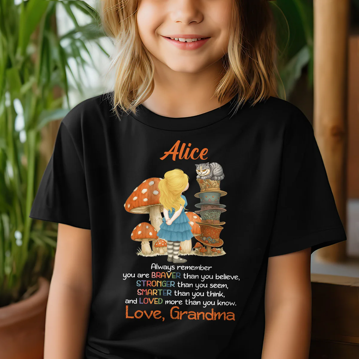 To My Granddaughter Always Remember You Are Loved - Personalized Kid T-Shirt - Image 4