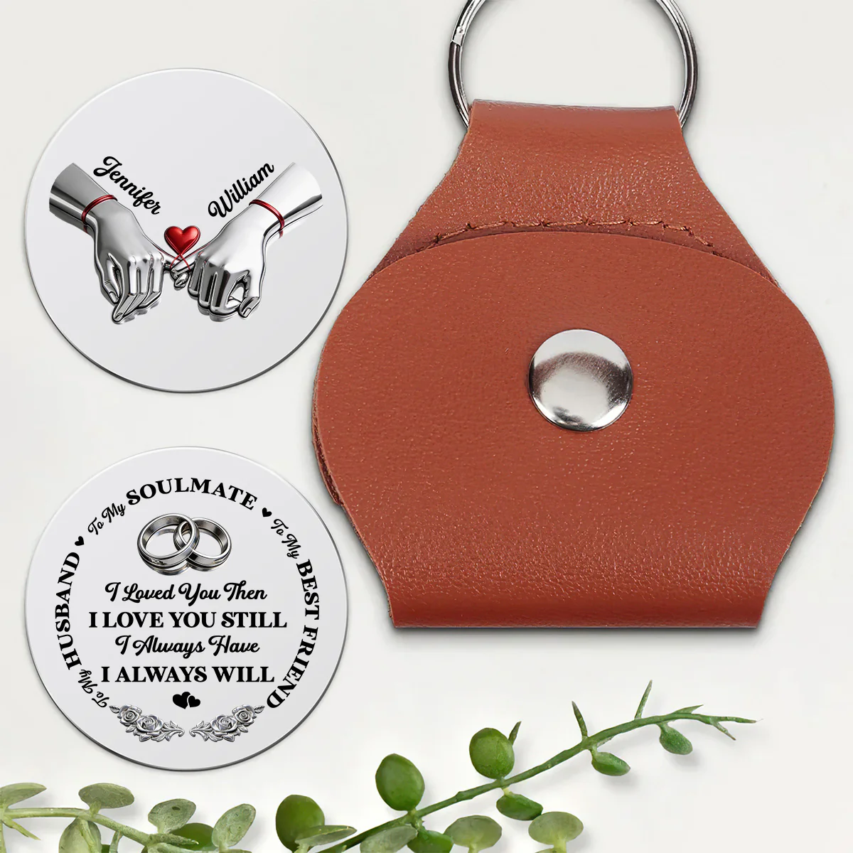 To My Husband My Soulmate My Best Friend - Personalized Pocket Hug