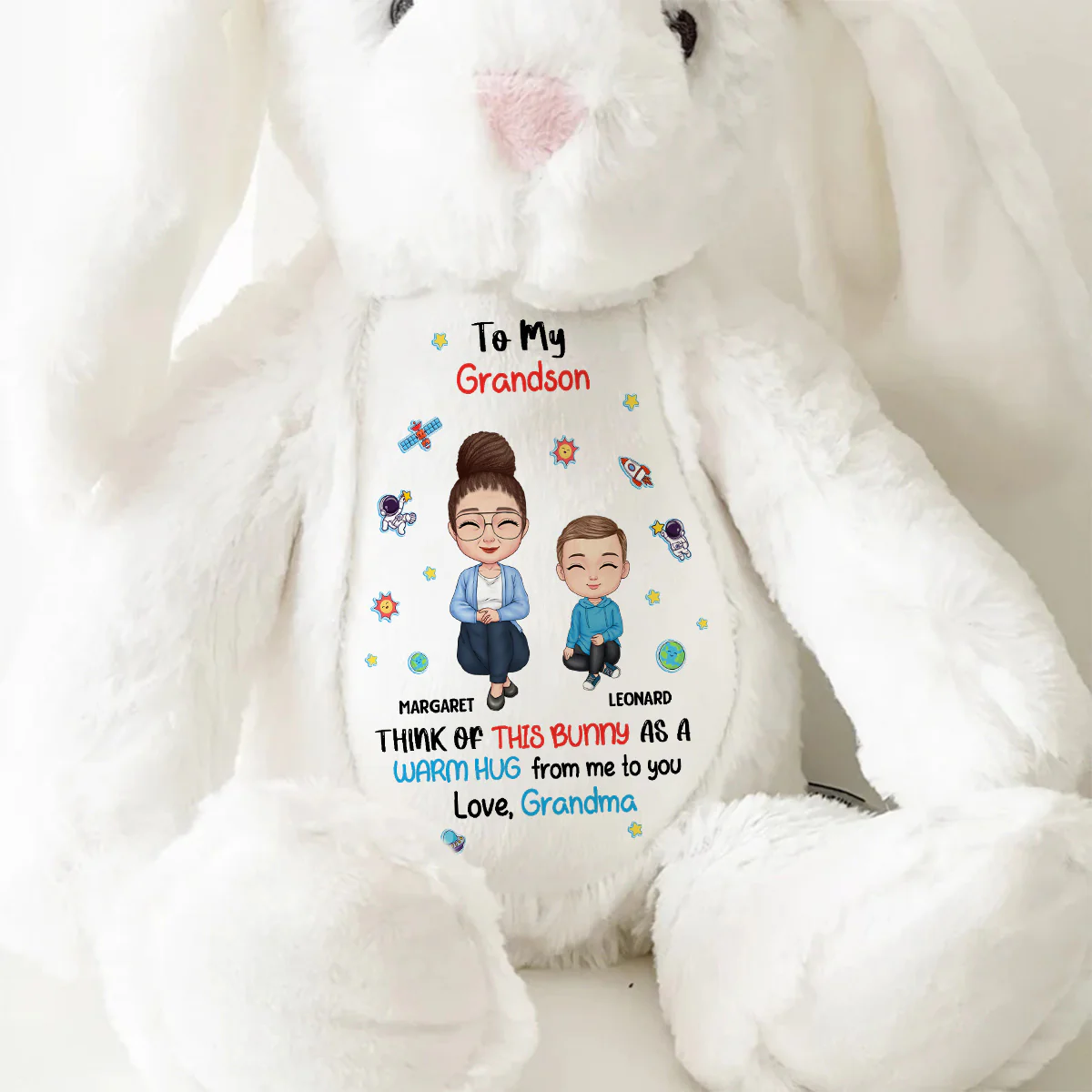 To My Lovely Granddaughter - Personalized Stuffed Bunny - Image 9