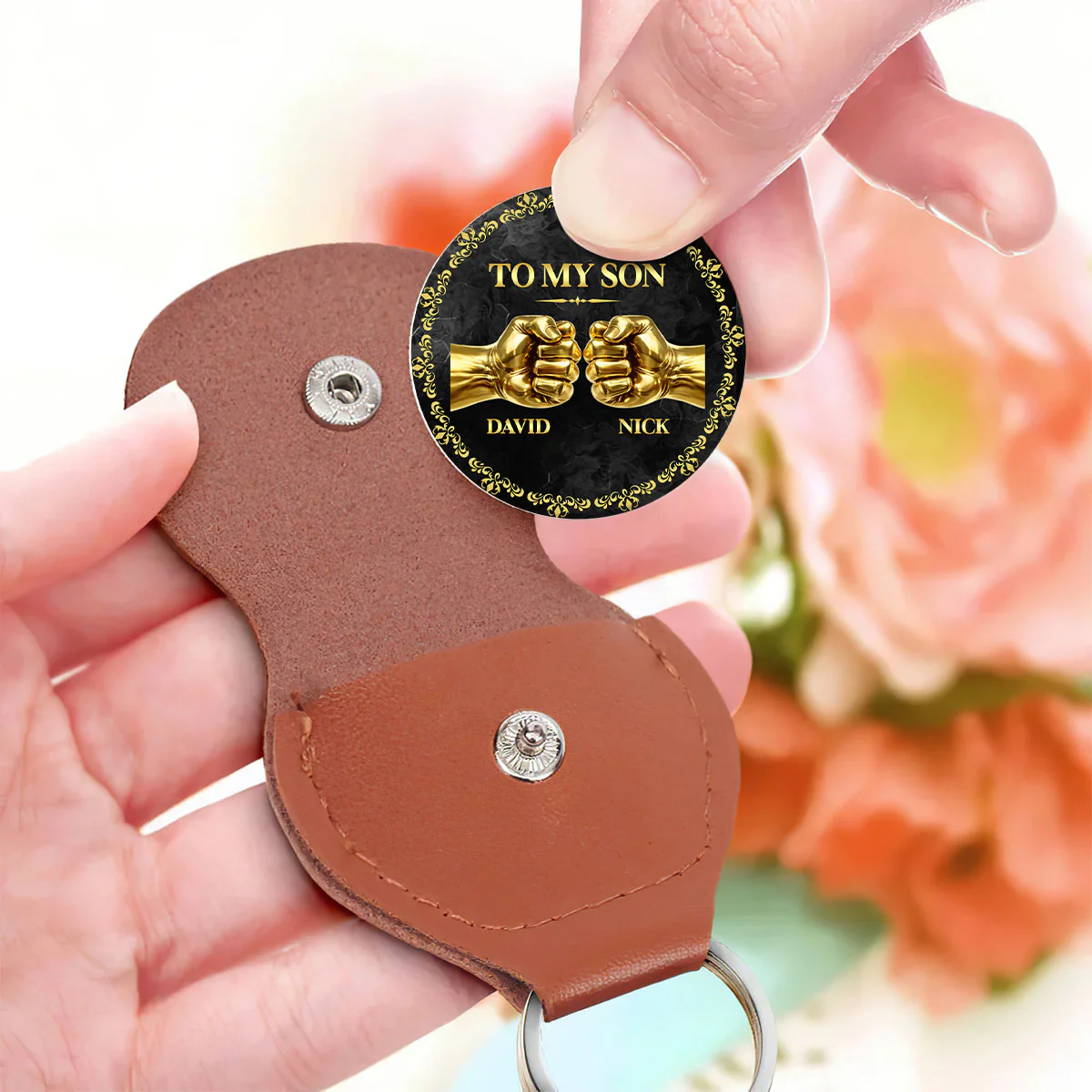 To My Son My Boy - Personalized Pocket Hug - Image 3