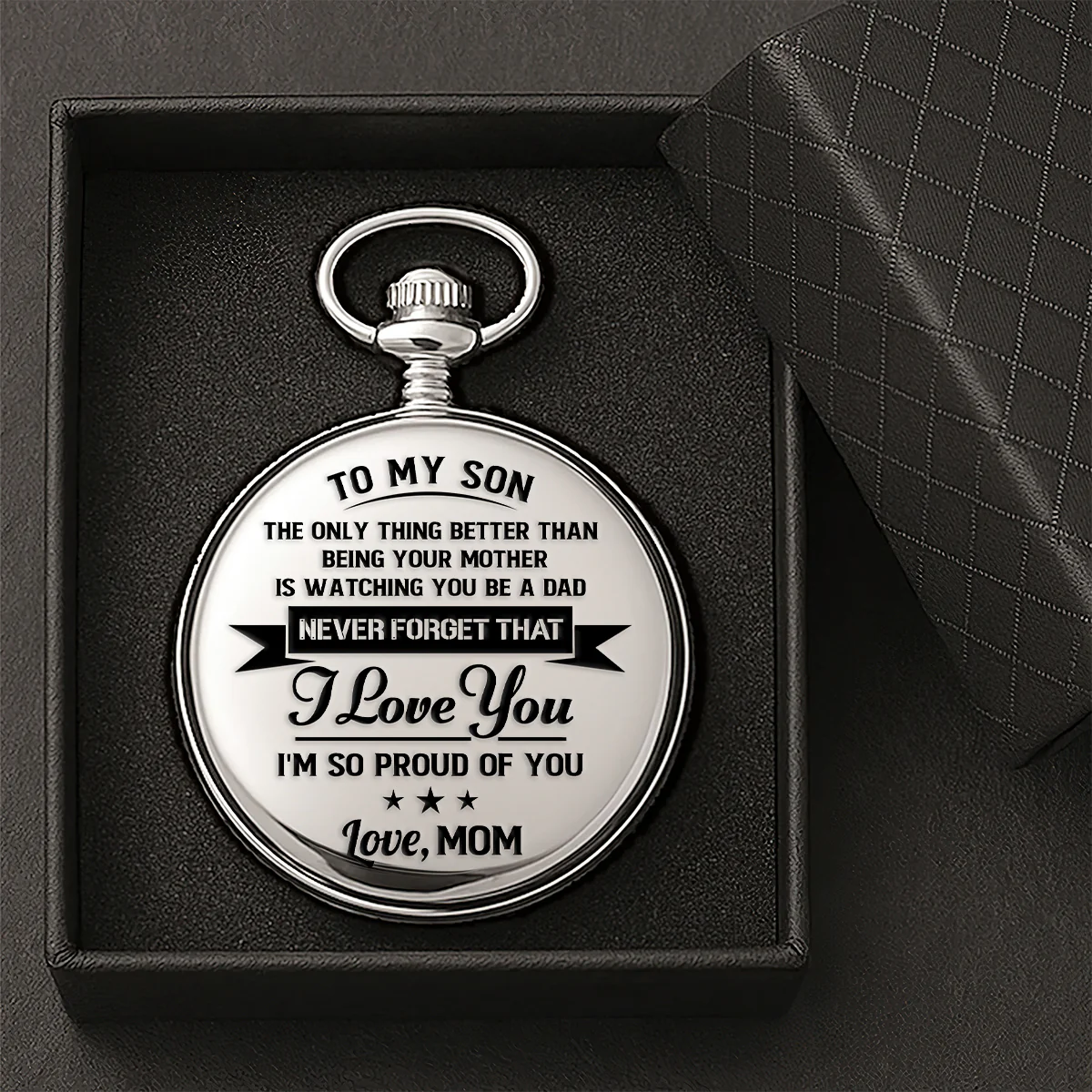 To My Son The Only Thing Better Than Being Your Dad - Personalized Pocket Watch - Image 4