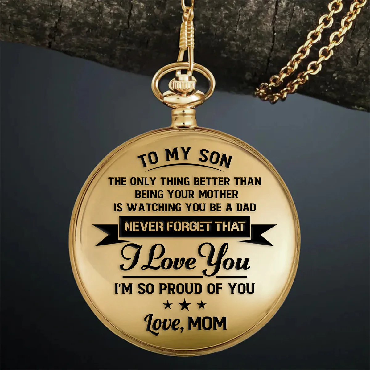 To My Son The Only Thing Better Than Being Your Dad - Personalized Pocket Watch - Image 6