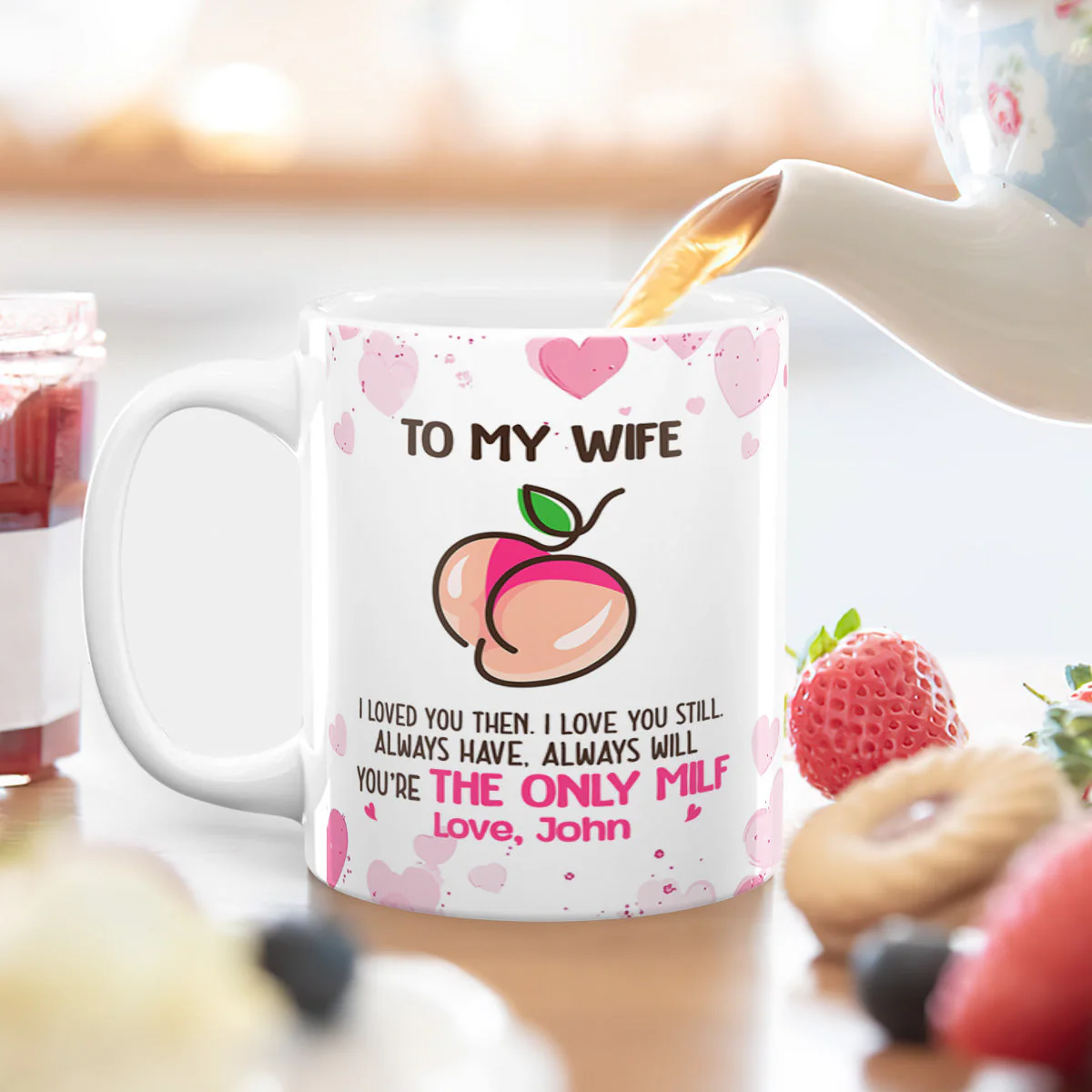 To My Wife - Personalized Mug - Image 4
