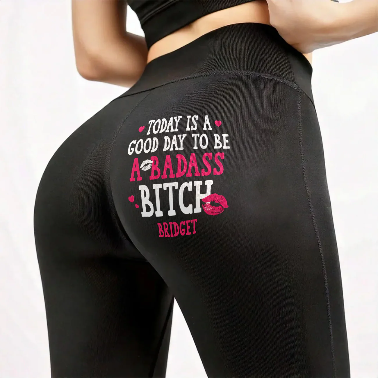 Today Is A Good Day To Be A Badass Bitch - Personalized Leggings - Image 5