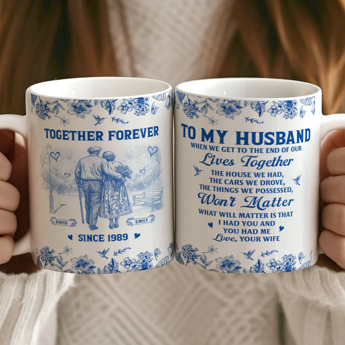 Together Forever - Personalized Ceramic Coffee Mug - Image 3