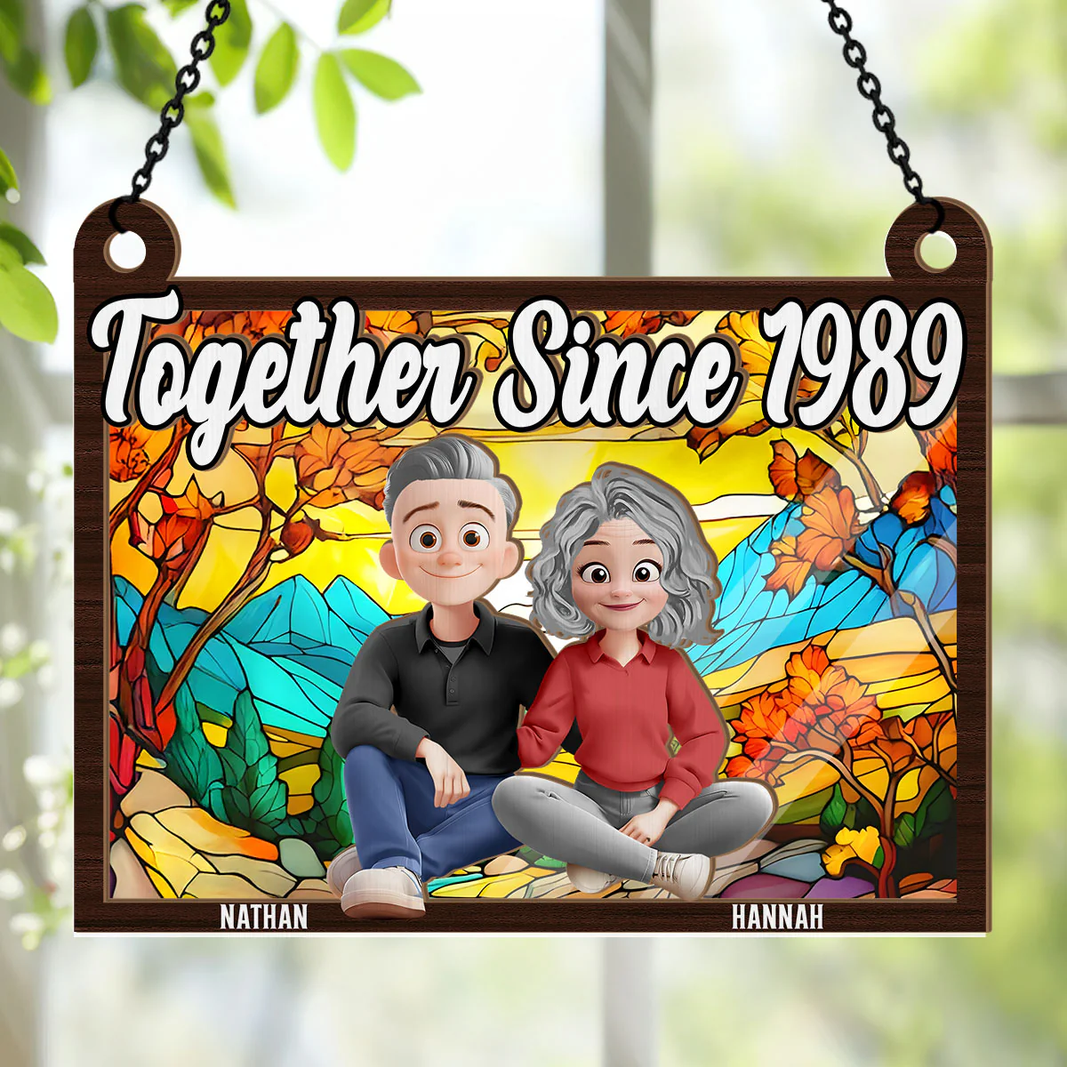 Together Forever - Personalized Window Hanging Suncatcher - Image 4