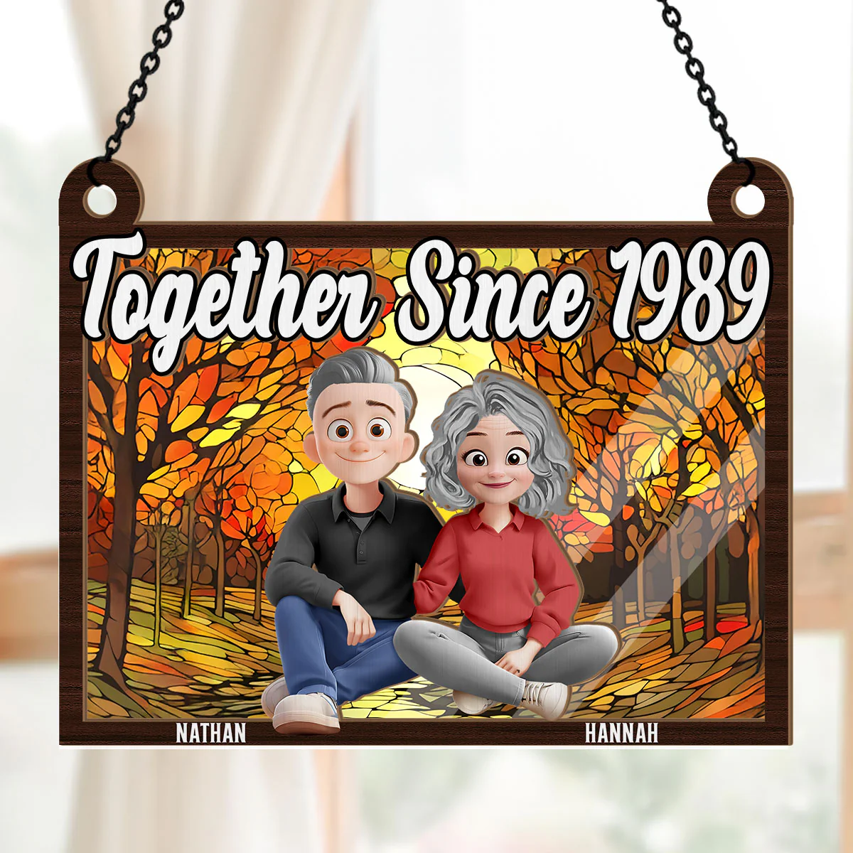 Together Forever - Personalized Window Hanging Suncatcher - Image 5