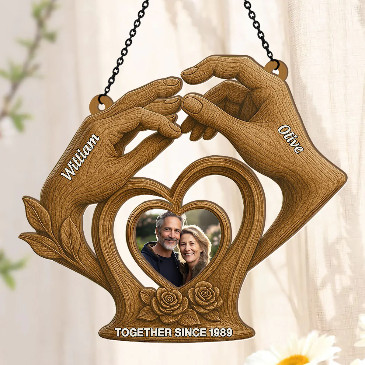 Together Forever - Personalized Window Hanging Suncatcher - Image 3
