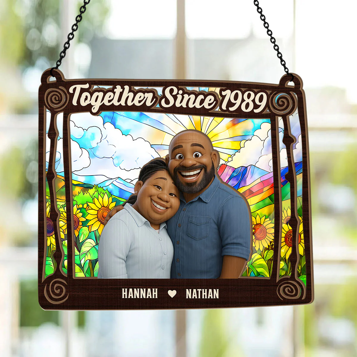 Together Forever - Personalized Window Hanging Suncatcher - Image 2