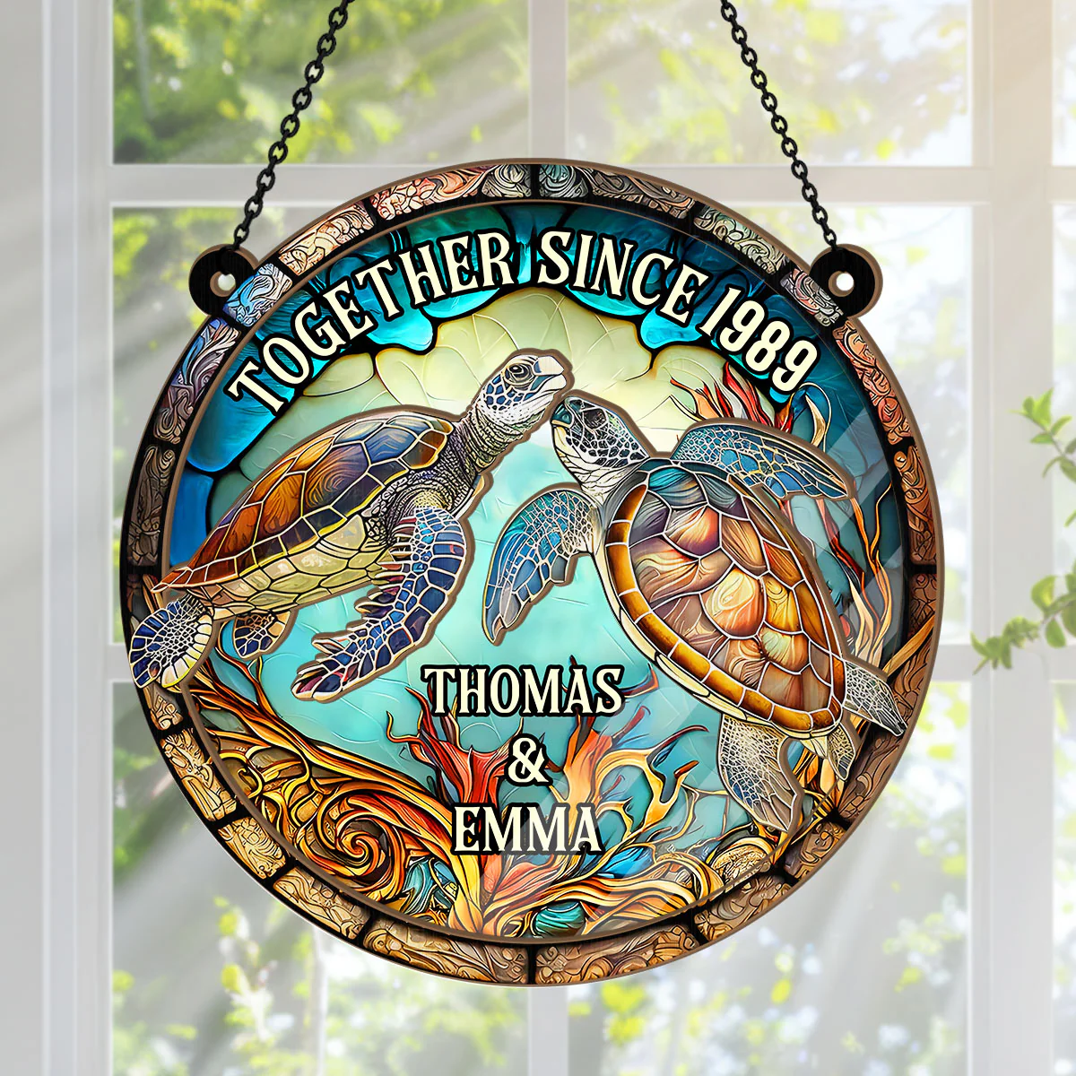 Together Forever - Personalized Window Hanging Suncatcher