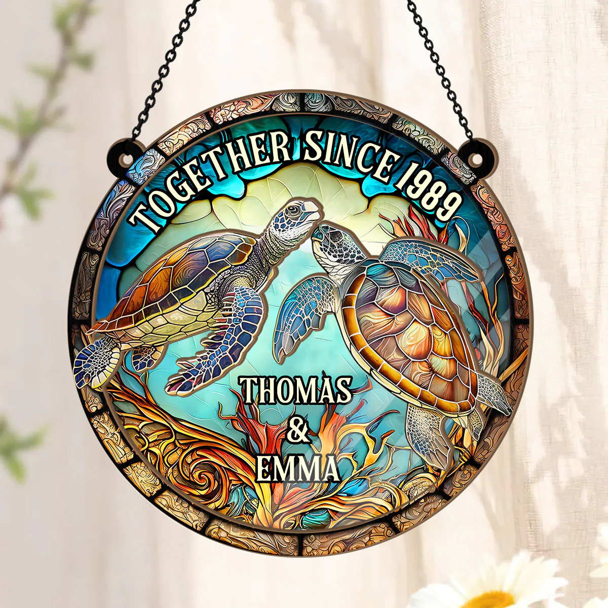 Together Forever - Personalized Window Hanging Suncatcher - Image 3