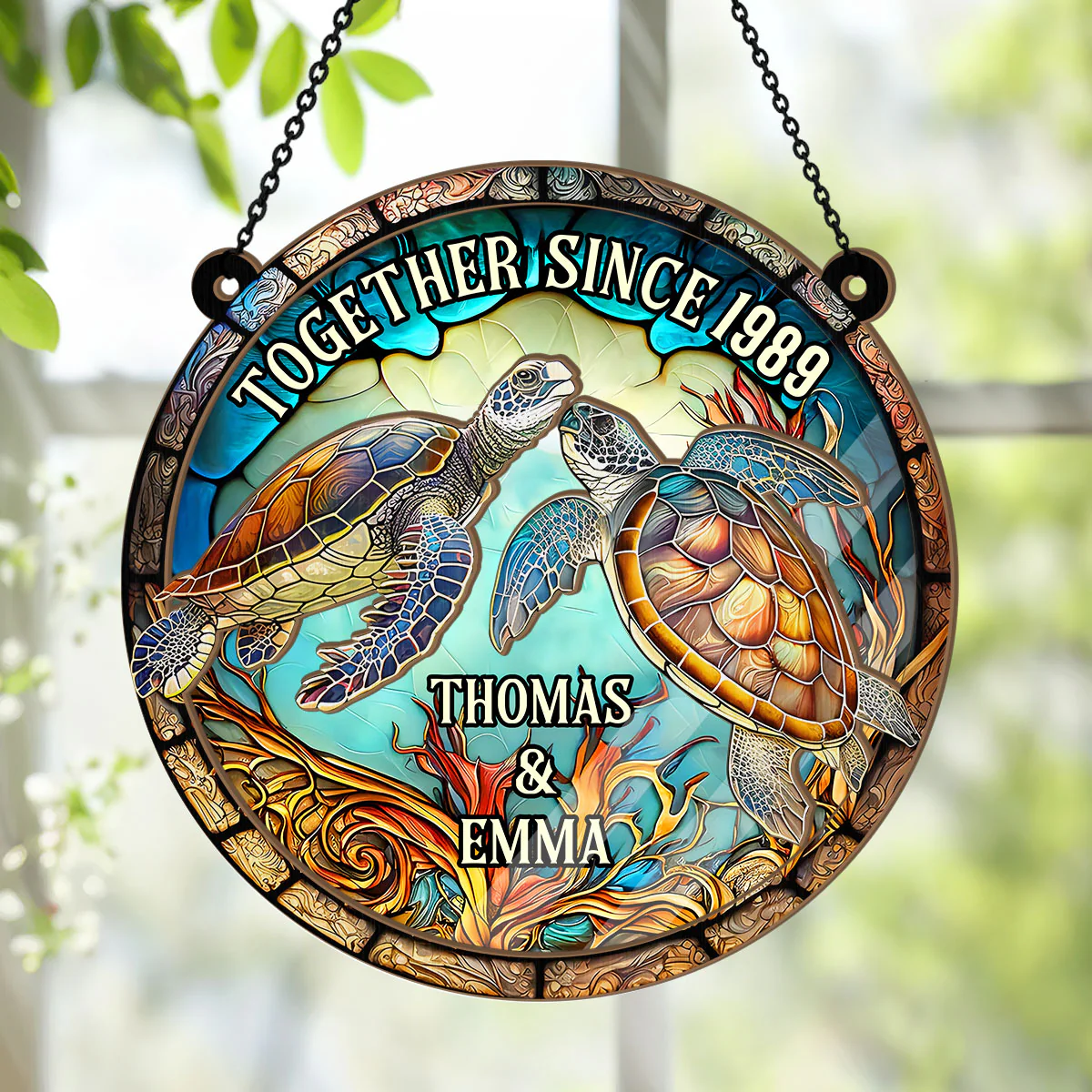 Together Forever - Personalized Window Hanging Suncatcher - Image 4
