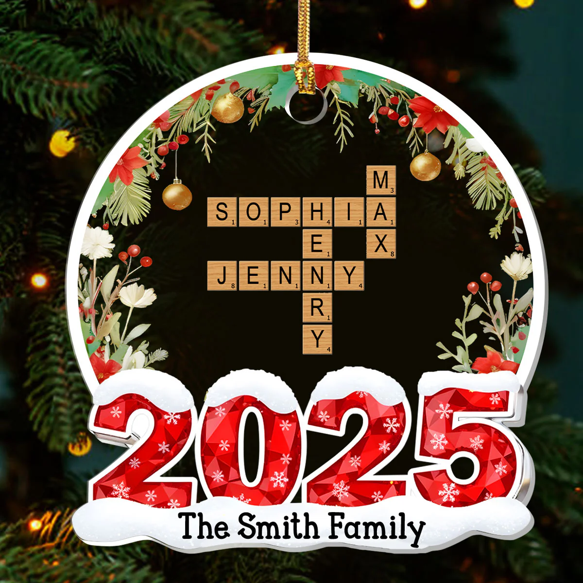 Together In Christmas Light - Personalized 1-Layer Acrylic Ornament