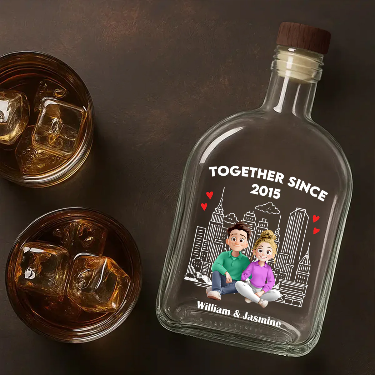 Together Since - Personalized Whiskey Bottle - Image 4
