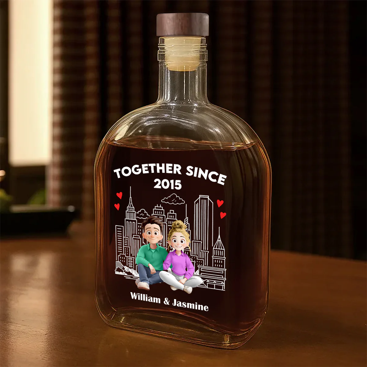Together Since - Personalized Whiskey Bottle - Image 5