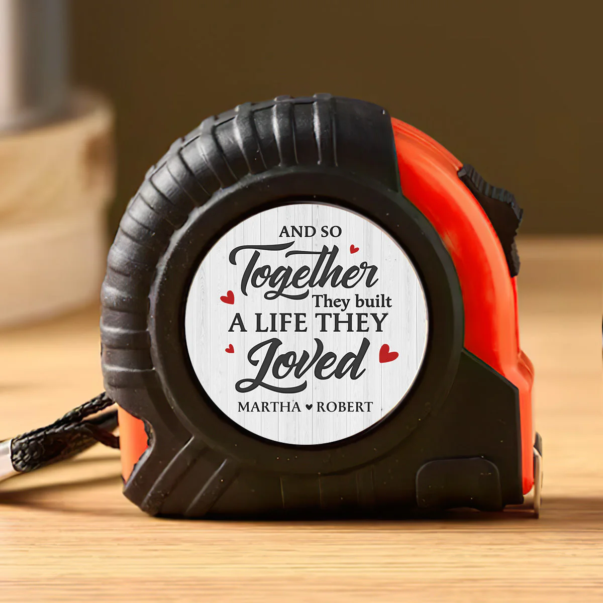 Together They Built A Life They Loved - Personalized Tape Measure - Image 5