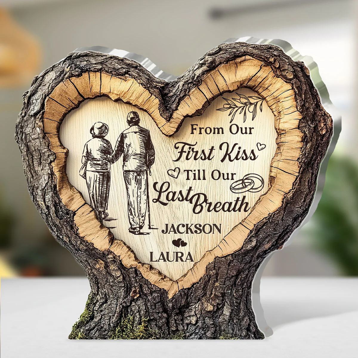 Together Until We Are Stars - Personalized Custom Shaped Squared Acrylic Plaque - Image 4