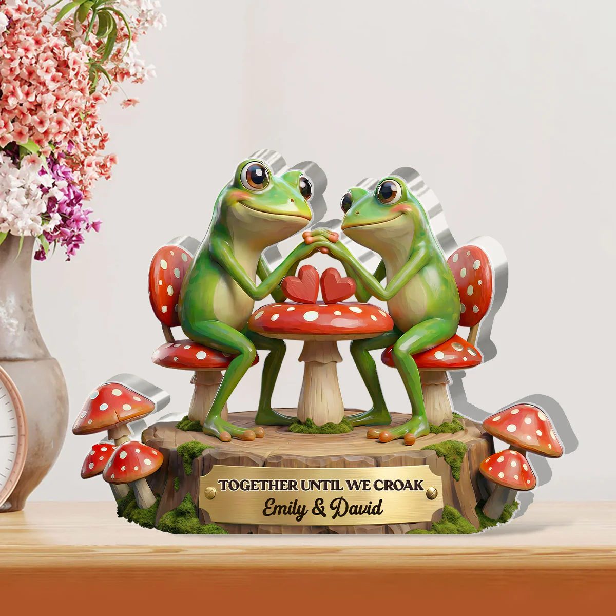 Together Until We Croak - Personalized Custom Shaped Acrylic Plaque - Image 2