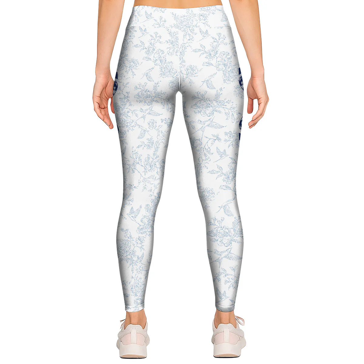 Toile De Jouy Floral Mom - Personalized Leggings - Image 2