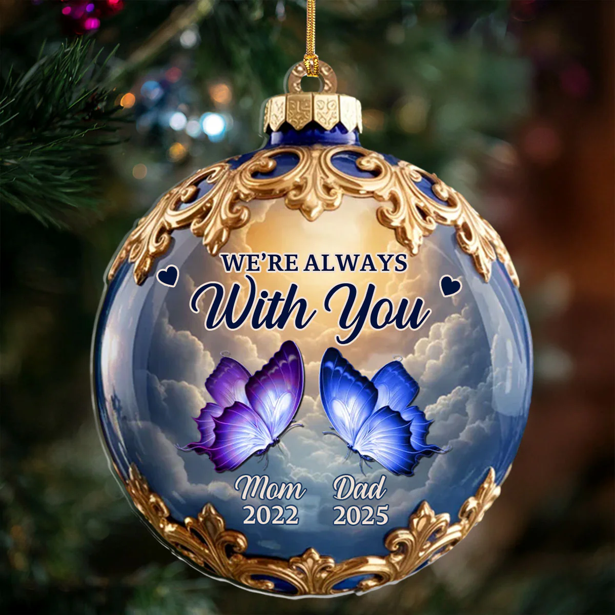 Treasured Beyond Time - Personalized 1-Layer Acrylic Ornament