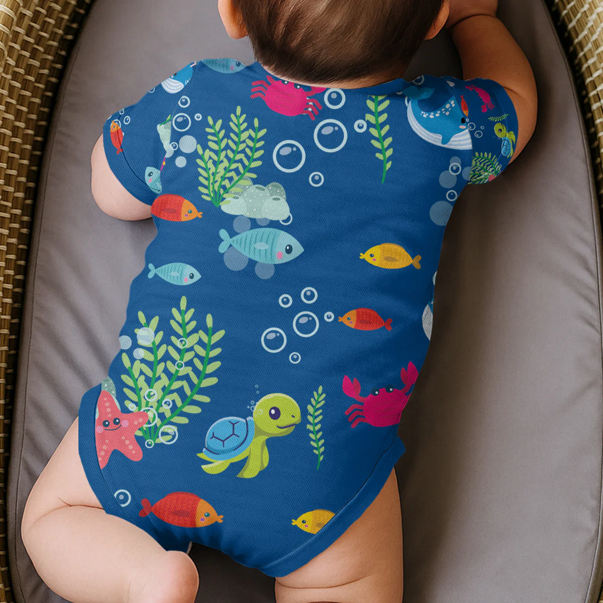 Under The Sea - Personalized All Over Print Onesie - Image 4