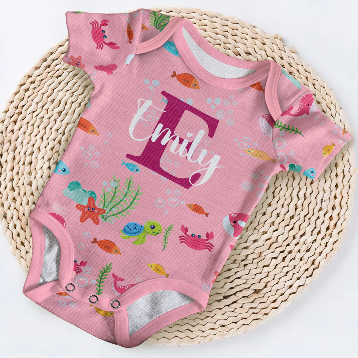 Under The Sea - Personalized All Over Print Onesie - Image 5