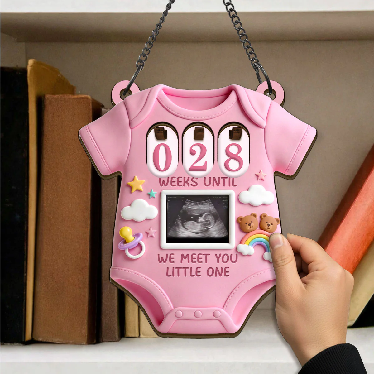 Until We Meet You, Little One - Personalized Tracker Sign - Image 4