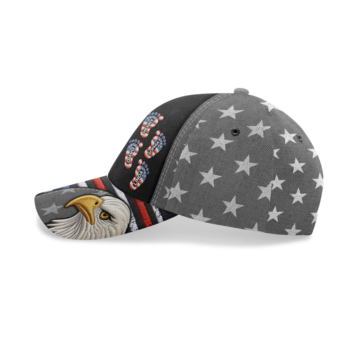 USA Best Dad Ever - Personalized Classic Cap - Image 5