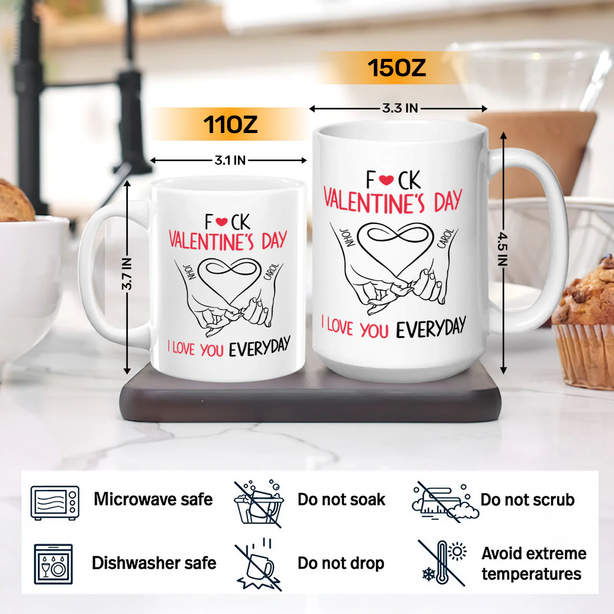 Valentine's Day - Personalized Mug - Image 3