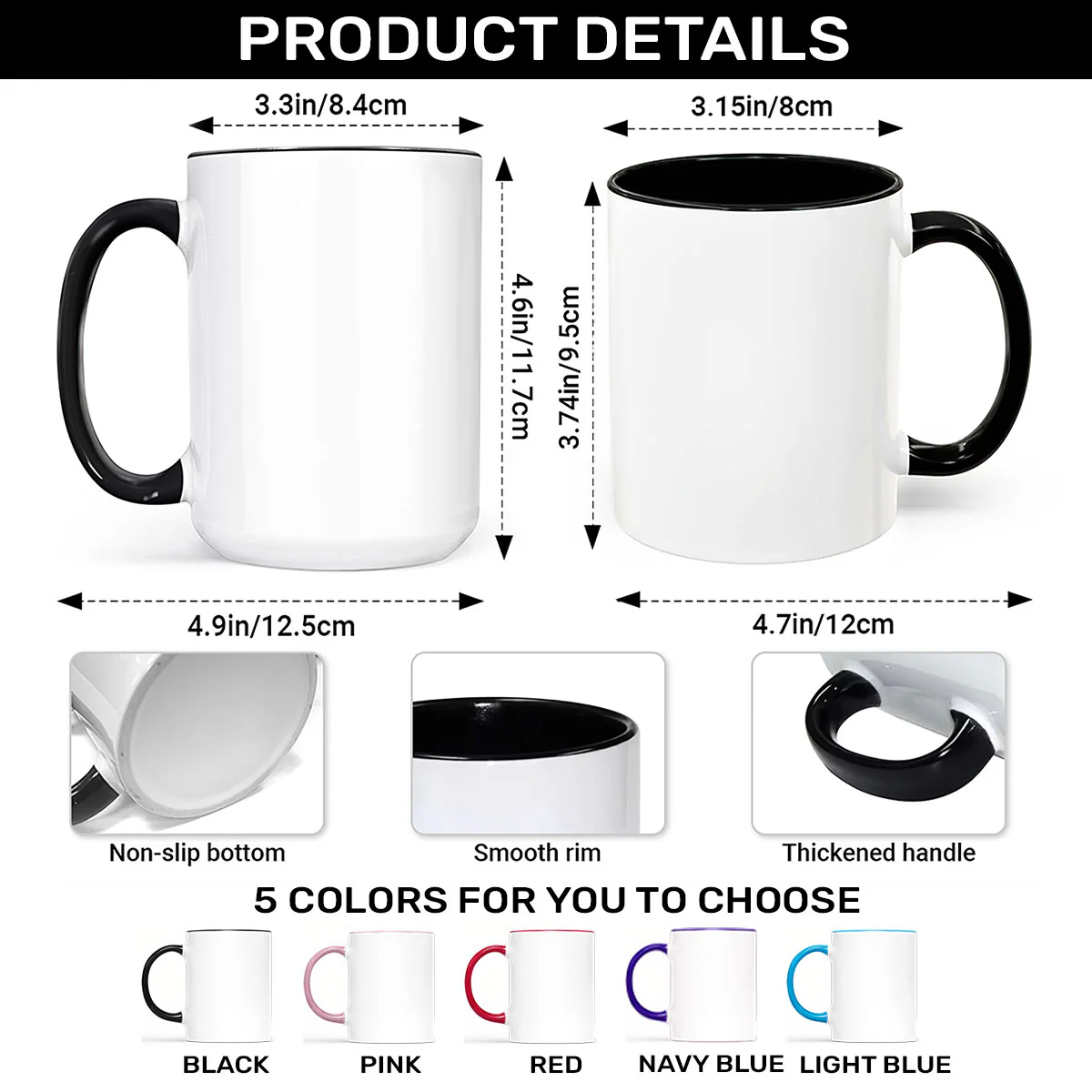 Vintage Sewing Garden - Personalized Accent Mug - Image 7