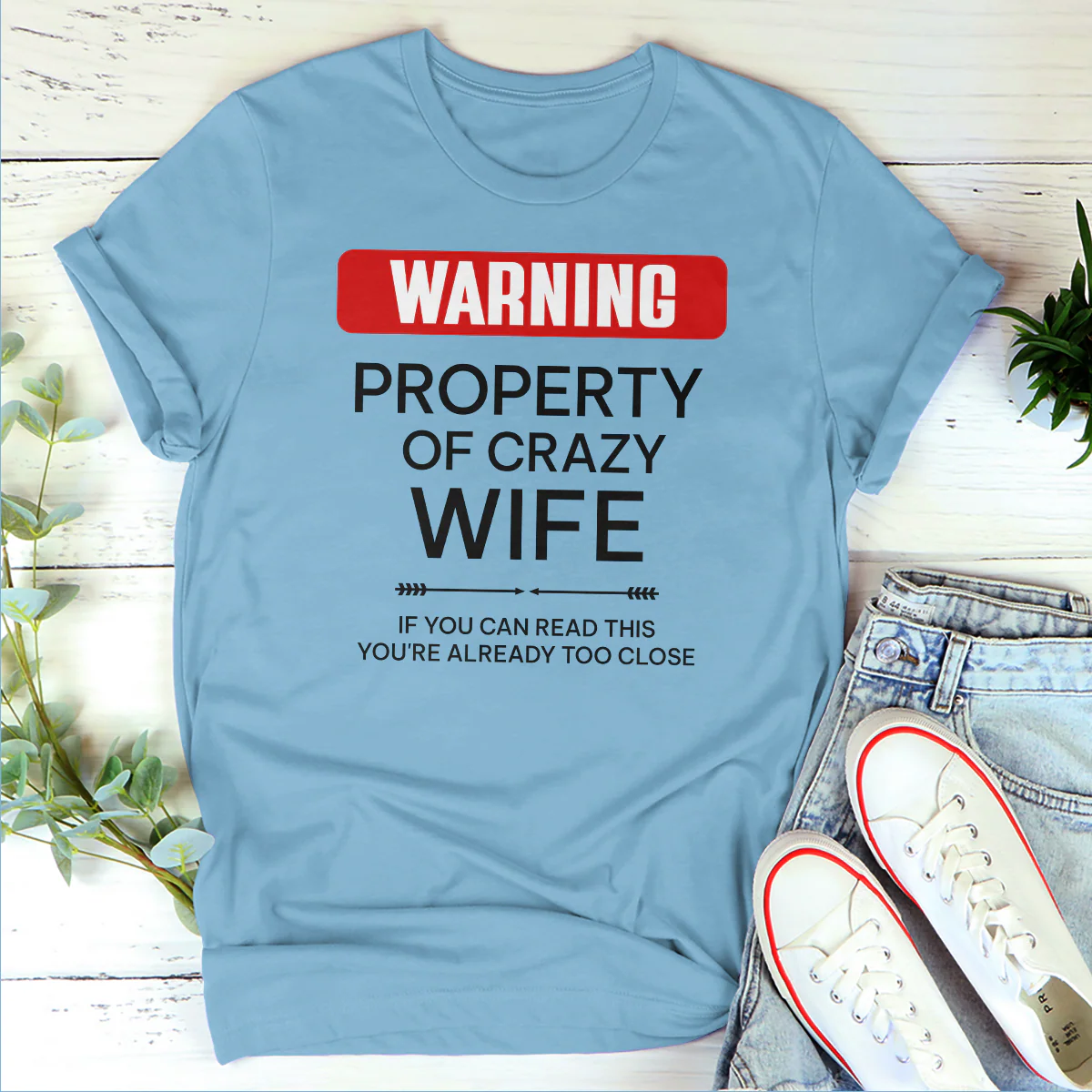 Warning Property Of - Personalized 2D Unisex T-shirt - Image 4