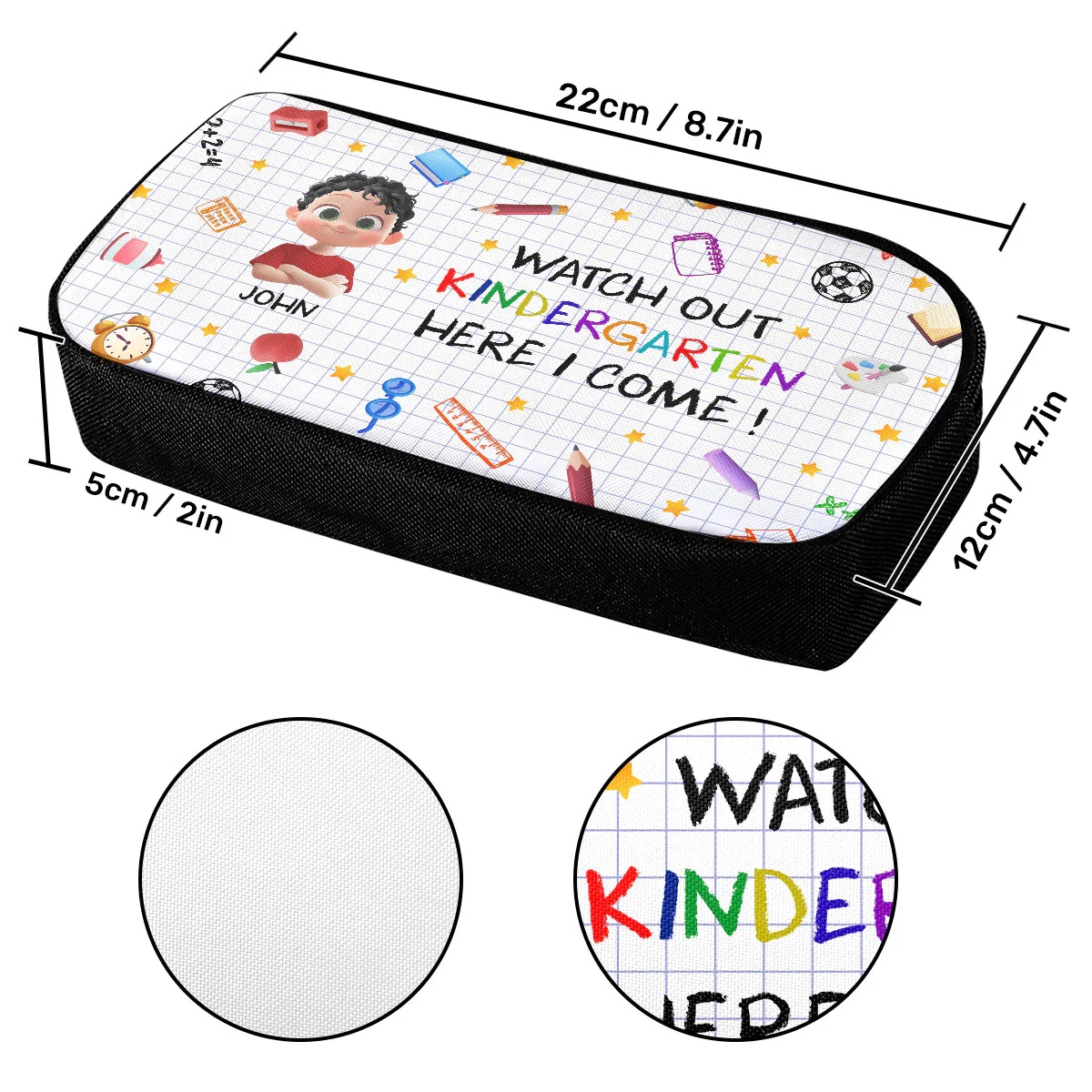 Watch Out Here I Come - Personalized Pencil Case - Image 5