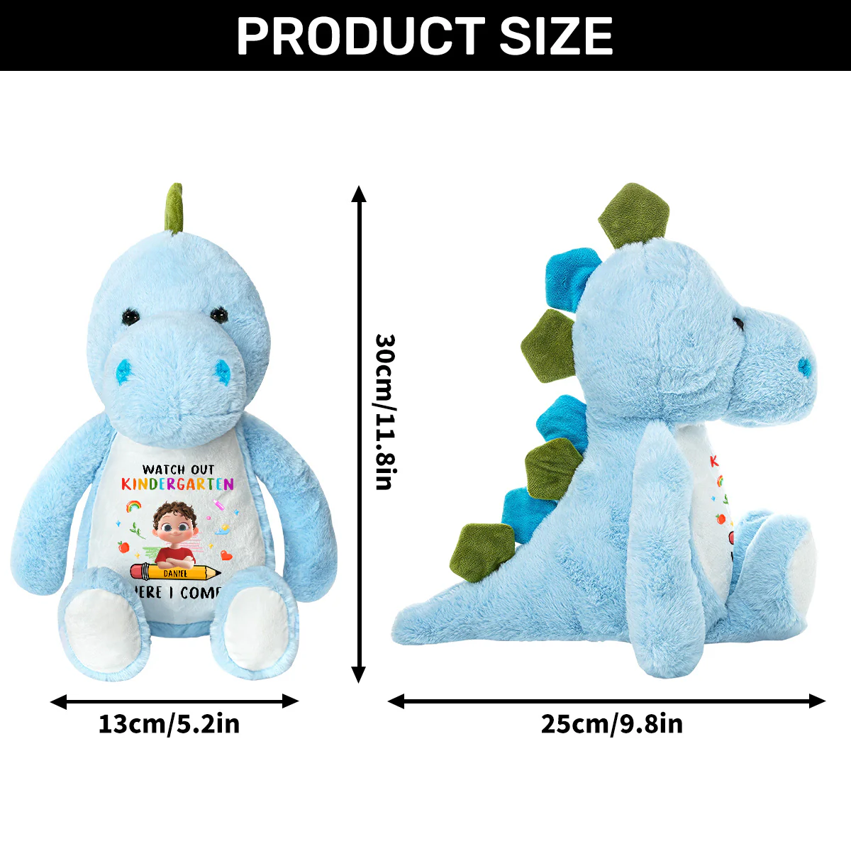 Watch Out Here I Come - Personalized Stuffed Dinosaur - Image 6