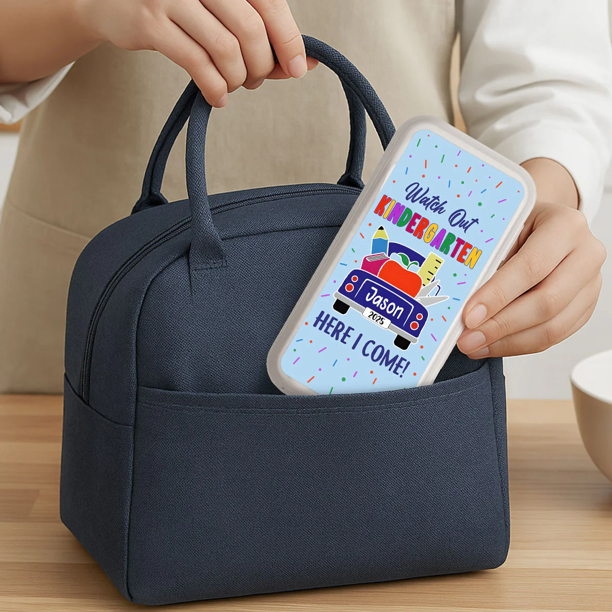 Watch Out Kindergarten Here I Come - Personalized Cutlery Set - Image 5