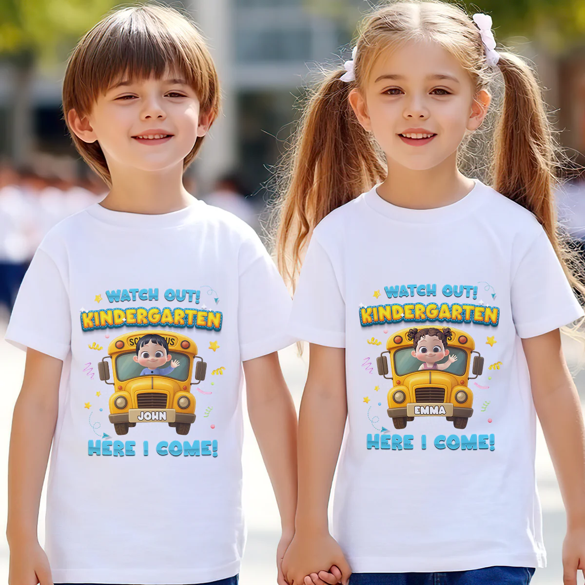 Watch Out Kindergarten - Personalized Kid T-Shirt - Image 3