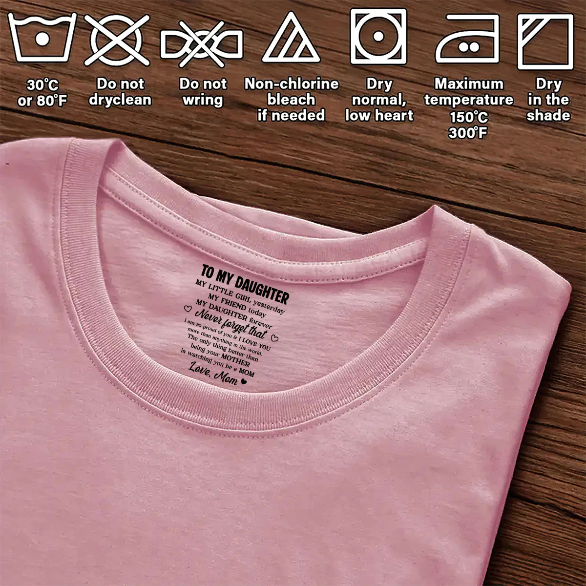Watching Daughter Be A Mom Watching Son Be A Dad - Personalized Shirt With Design Inner Neck - Image 6
