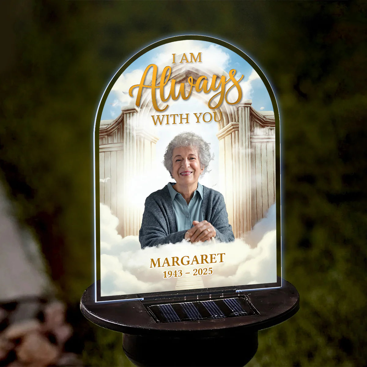 Watching Over Us Always - Personalized Solar Light - Image 2