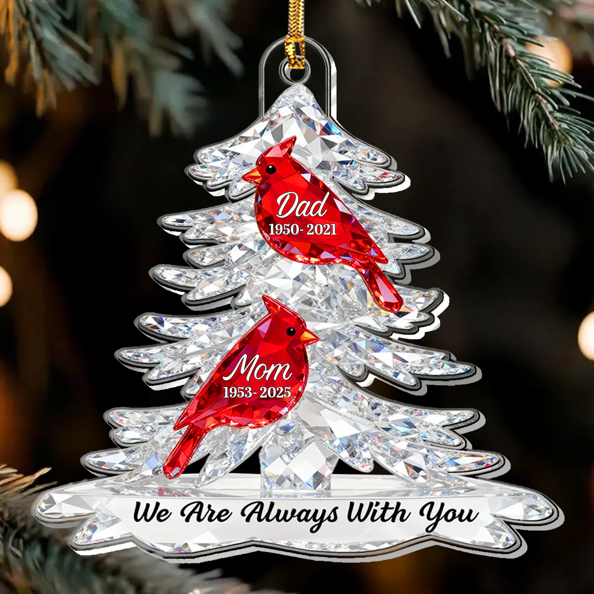 We Are Always With You - Personalized 1-Layer Acrylic Ornament